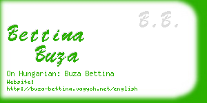 bettina buza business card
